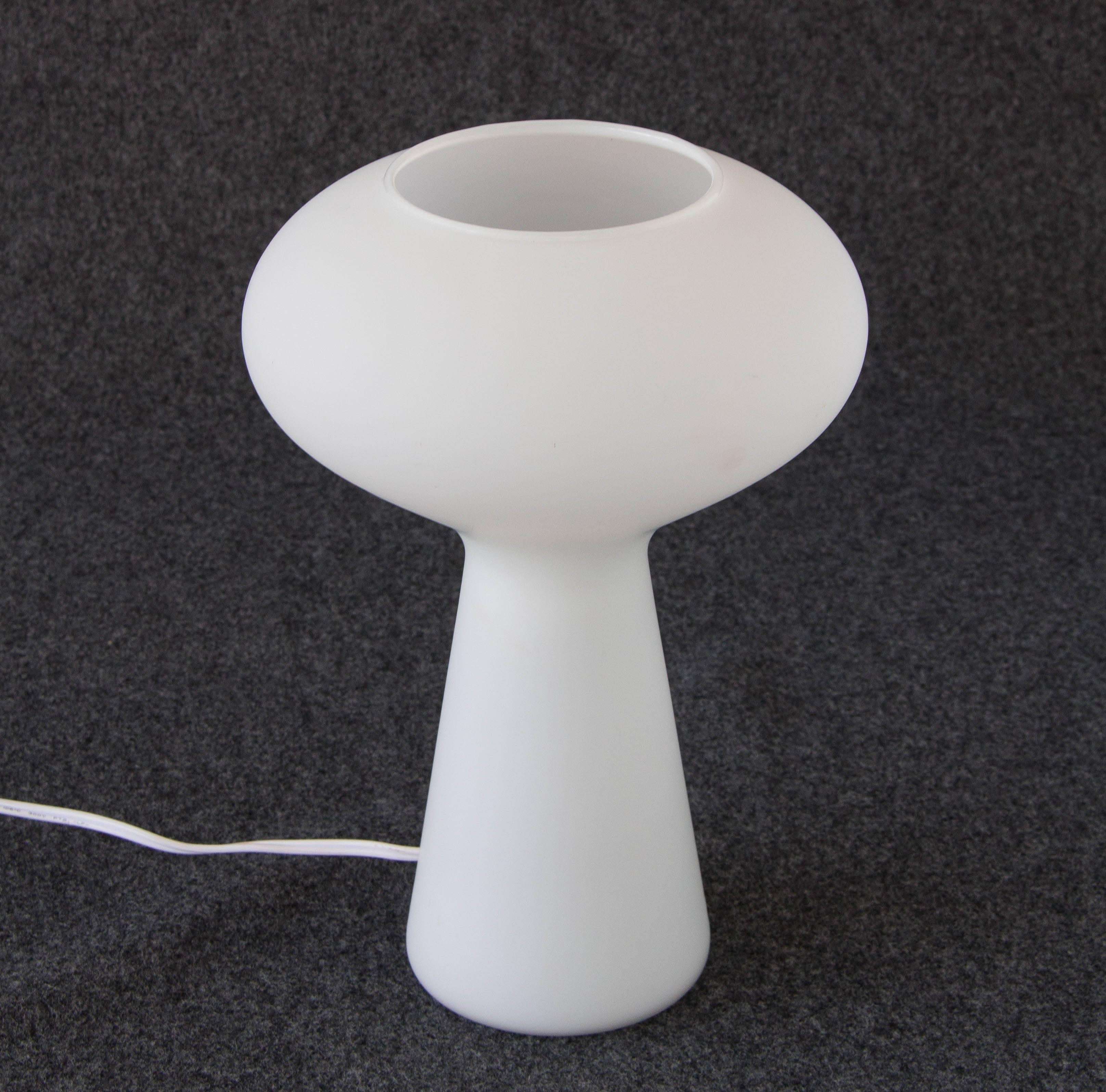 Scandinavian Modern Blown Glass Mushroom Lamp by Lisa Johansson Pape