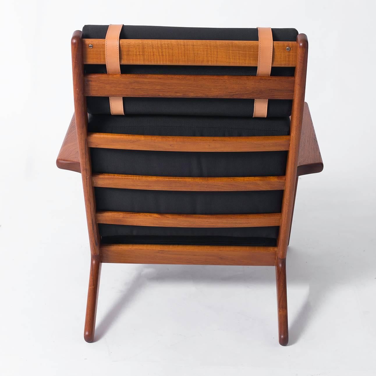 Danish Hans Wegner High-Backed Teak Lounge Chair for GETAMA