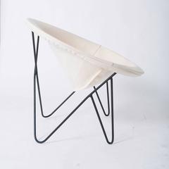 Single California Modernist Hoop Chair with Hairpin Legs