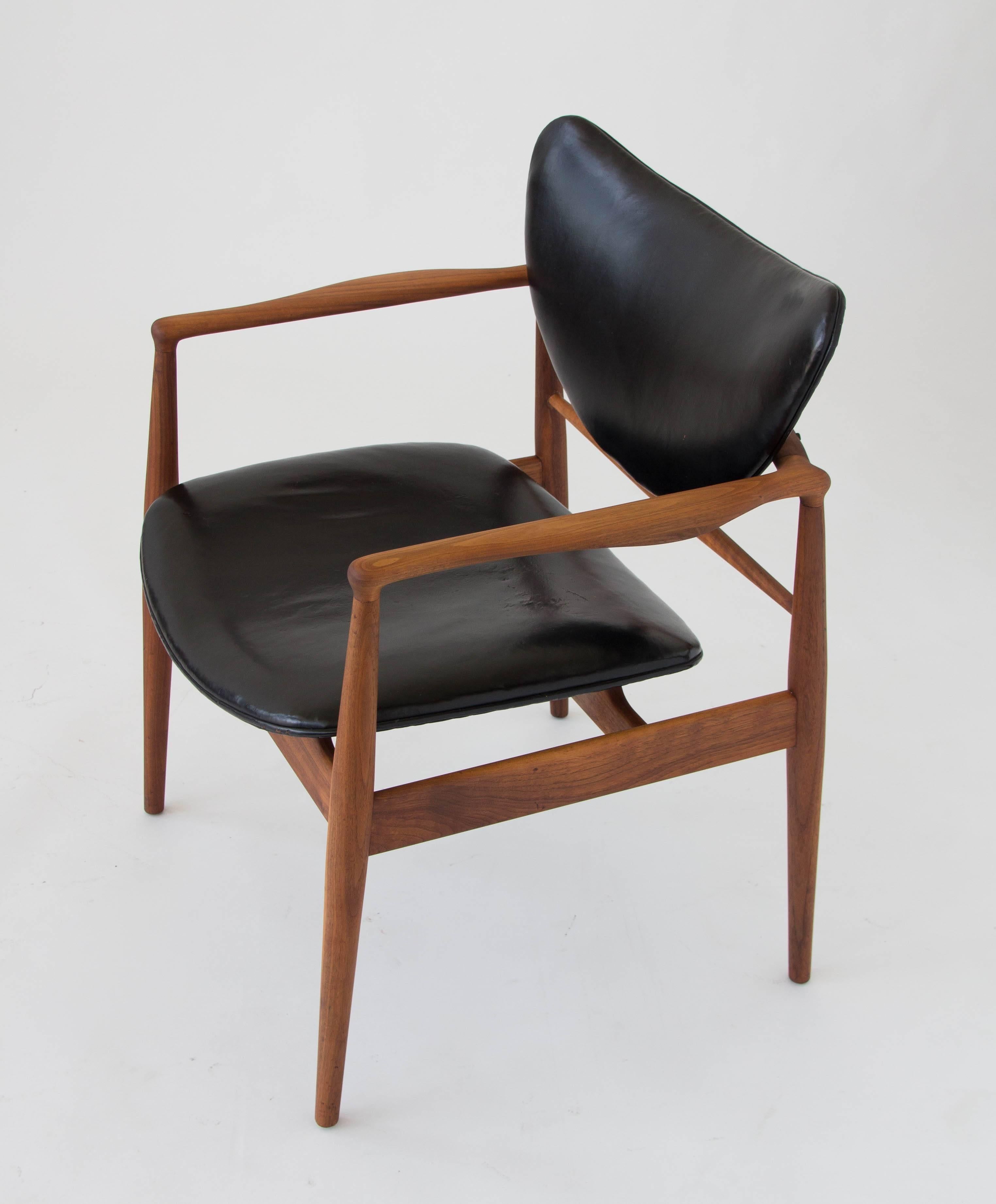 Scandinavian Modern Finn Juhl Model 48 Chair for Baker Furniture
