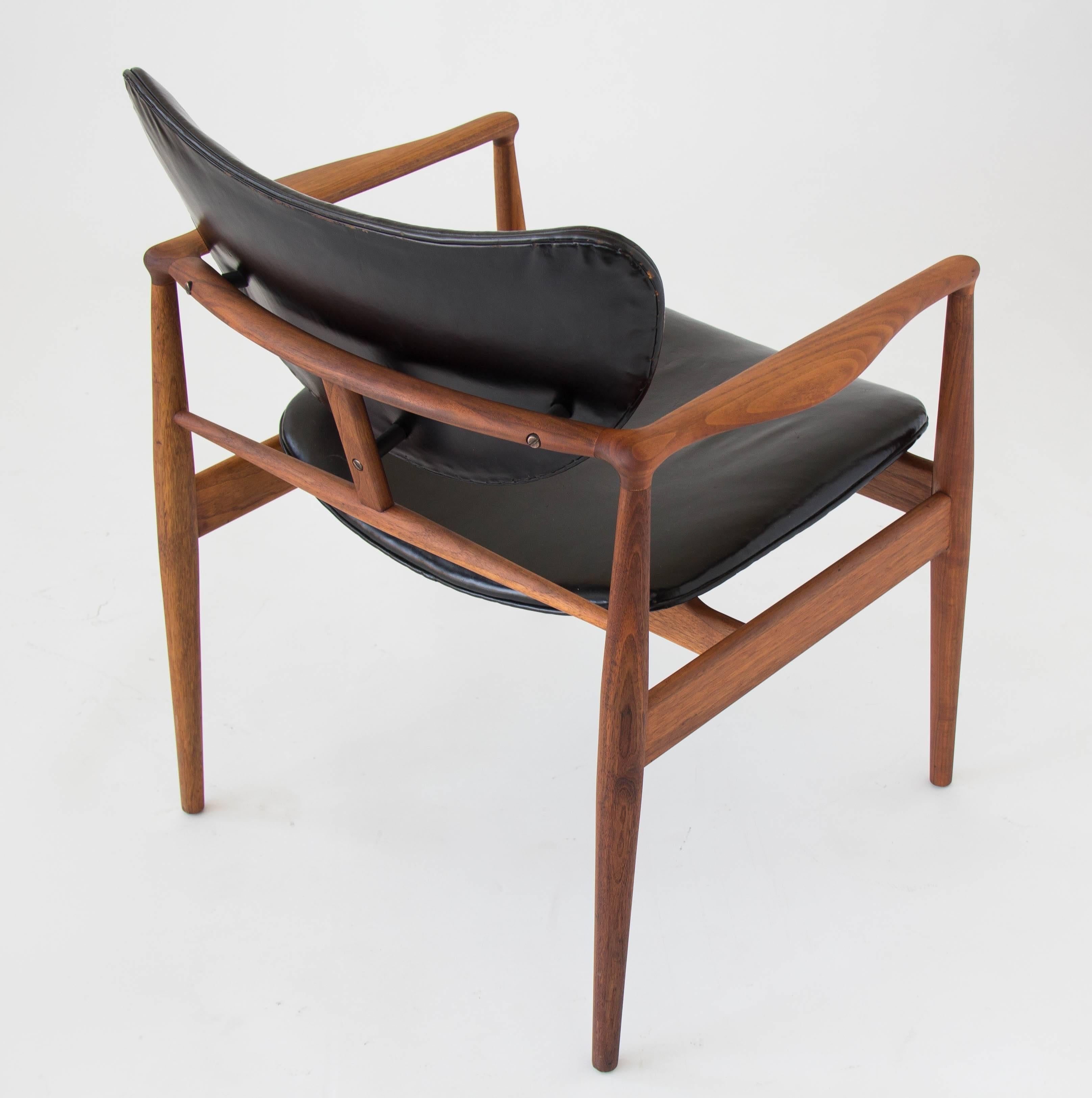 Finn Juhl Model 48 Chair for Baker Furniture In Excellent Condition In Los Angeles, CA