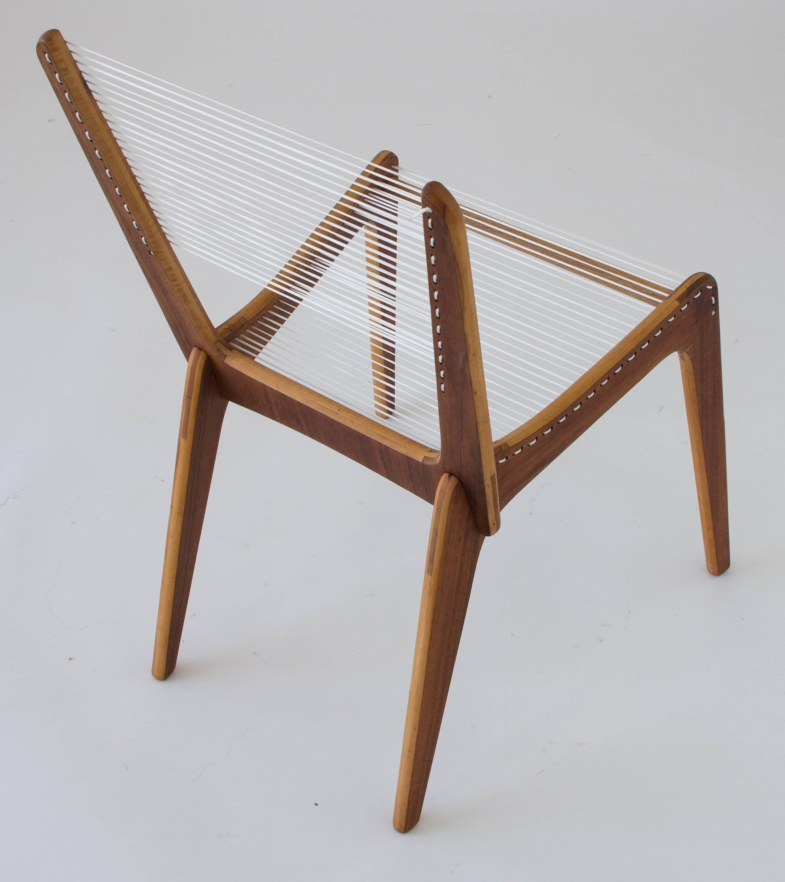 Mid-Century Modern Jacques Guillon Cord Chair