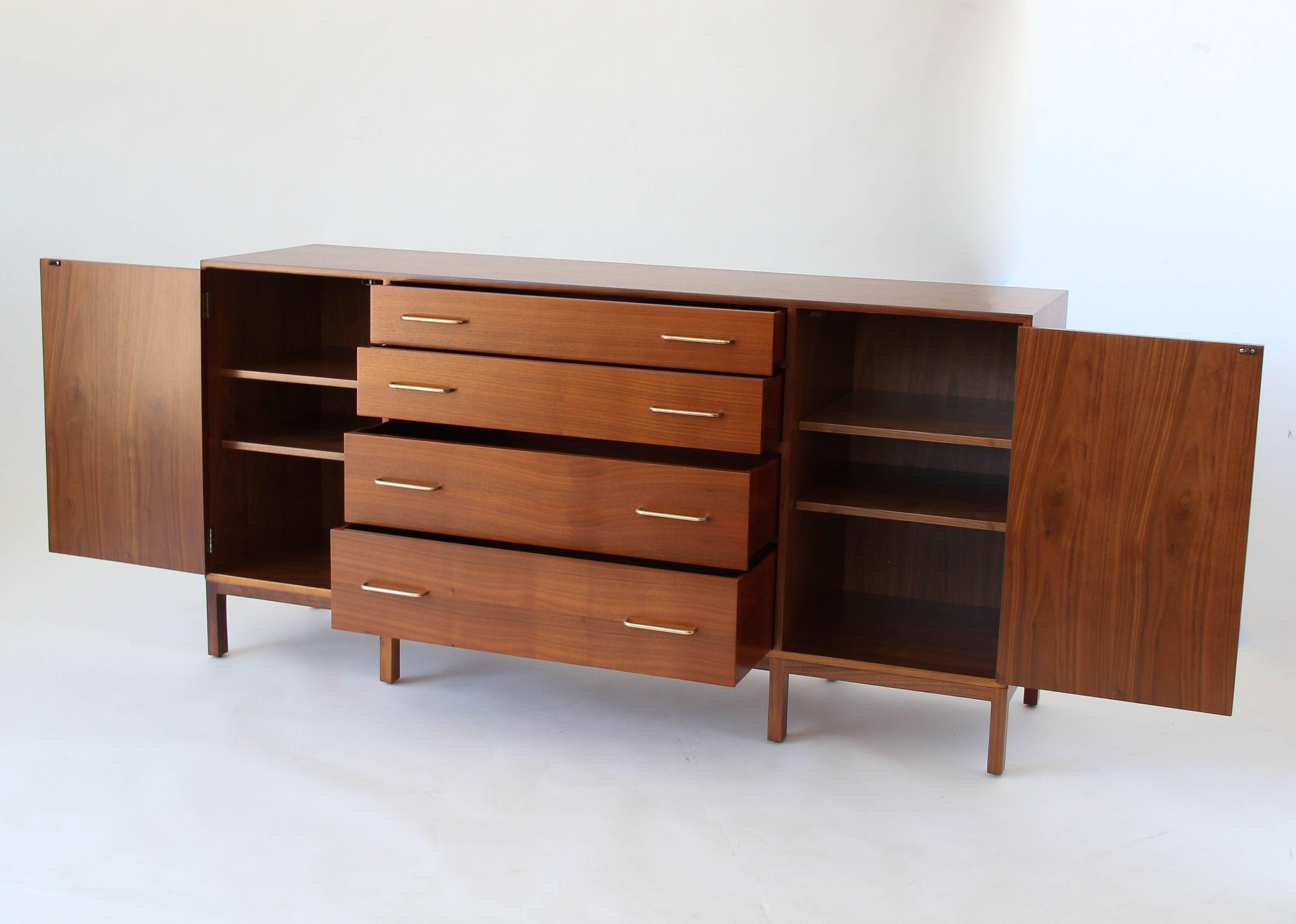 American Sideboard in Mahogany and Brass by Edward Wormley for Dunbar
