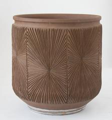 Single Robert Maxwell & David Cressey Earthgender Monumental Cylindrical Planter