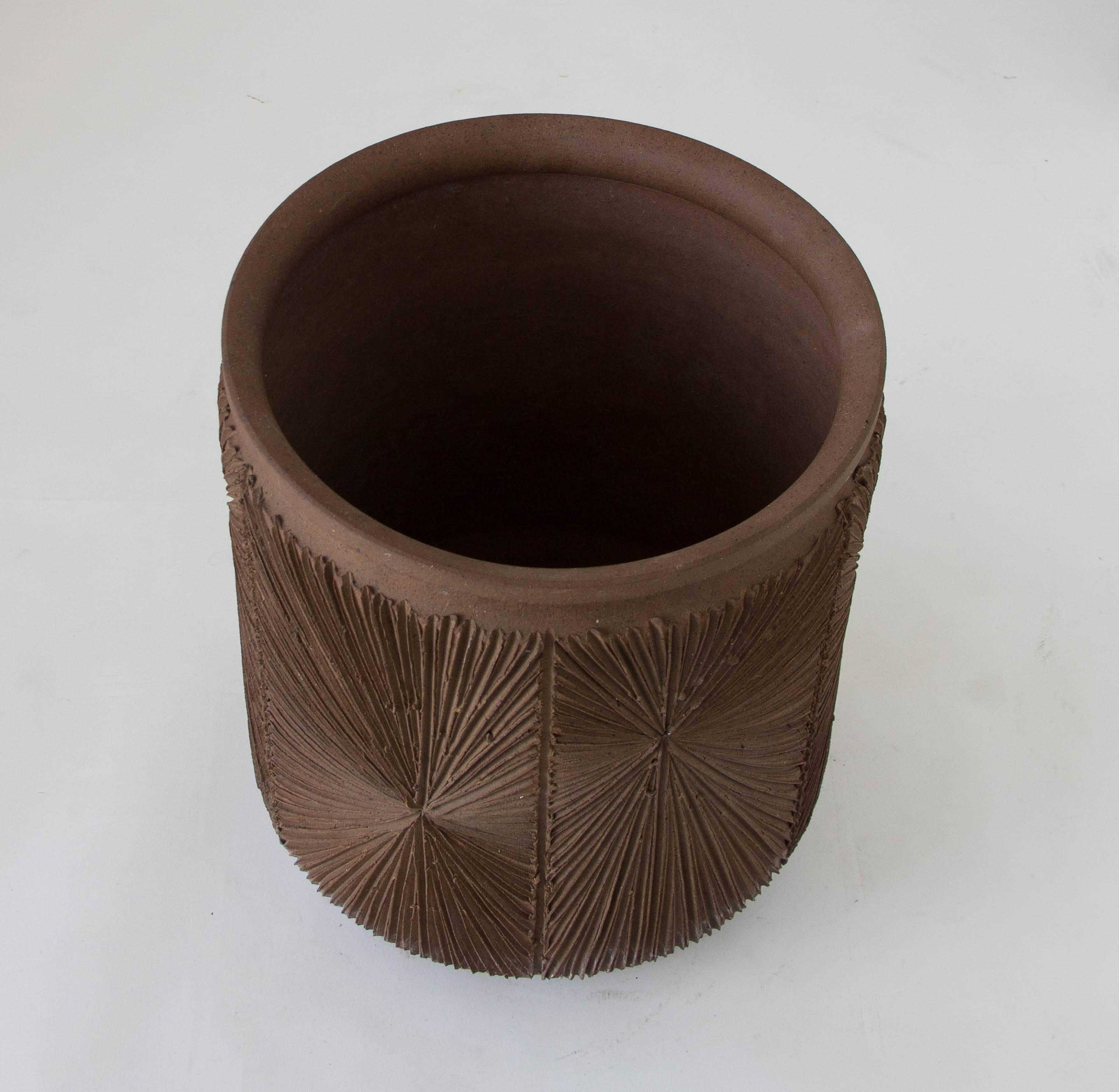 20th Century Robert Maxwell and David Cressey Earthgender Large Cylindrical Planter