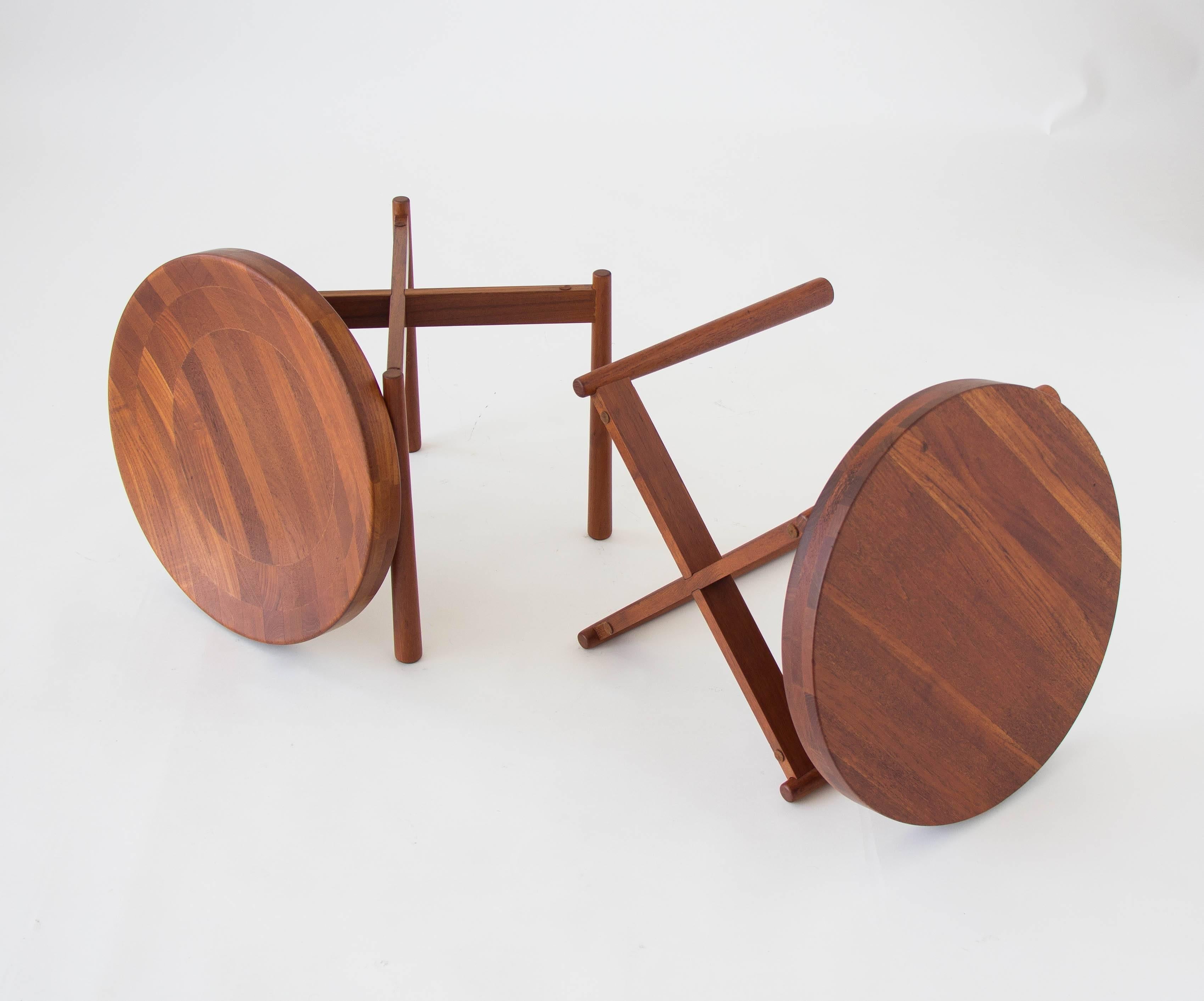 Pair of Teak Tray Tables in the style of Jens Quistgaard 1