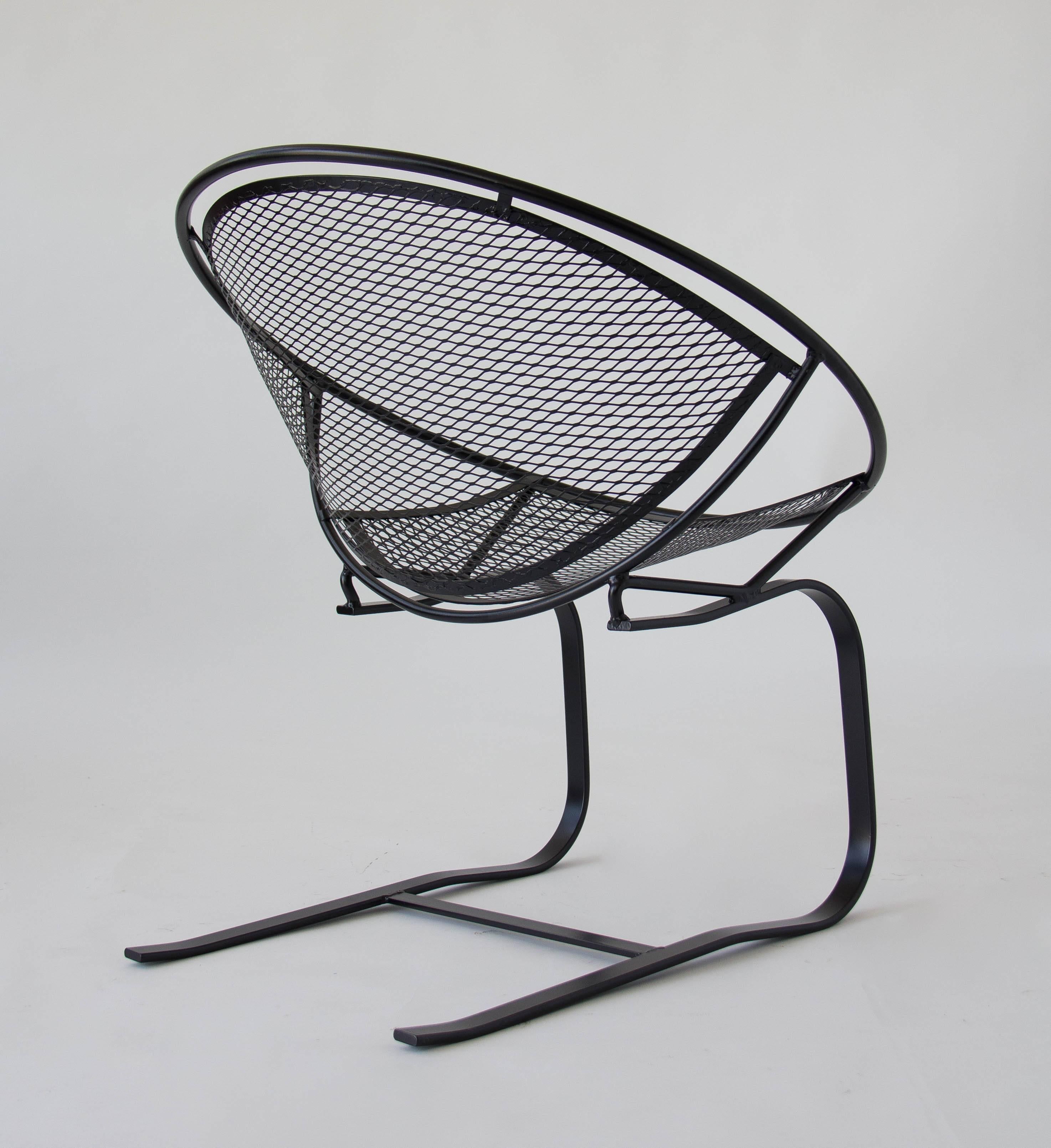 Powder-Coated Pair of Salterini Patio Rocking Chairs by Maurizio Tempestini