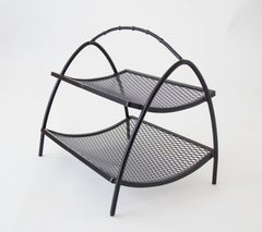 Two-Tier Mid-Century Magazine Rack