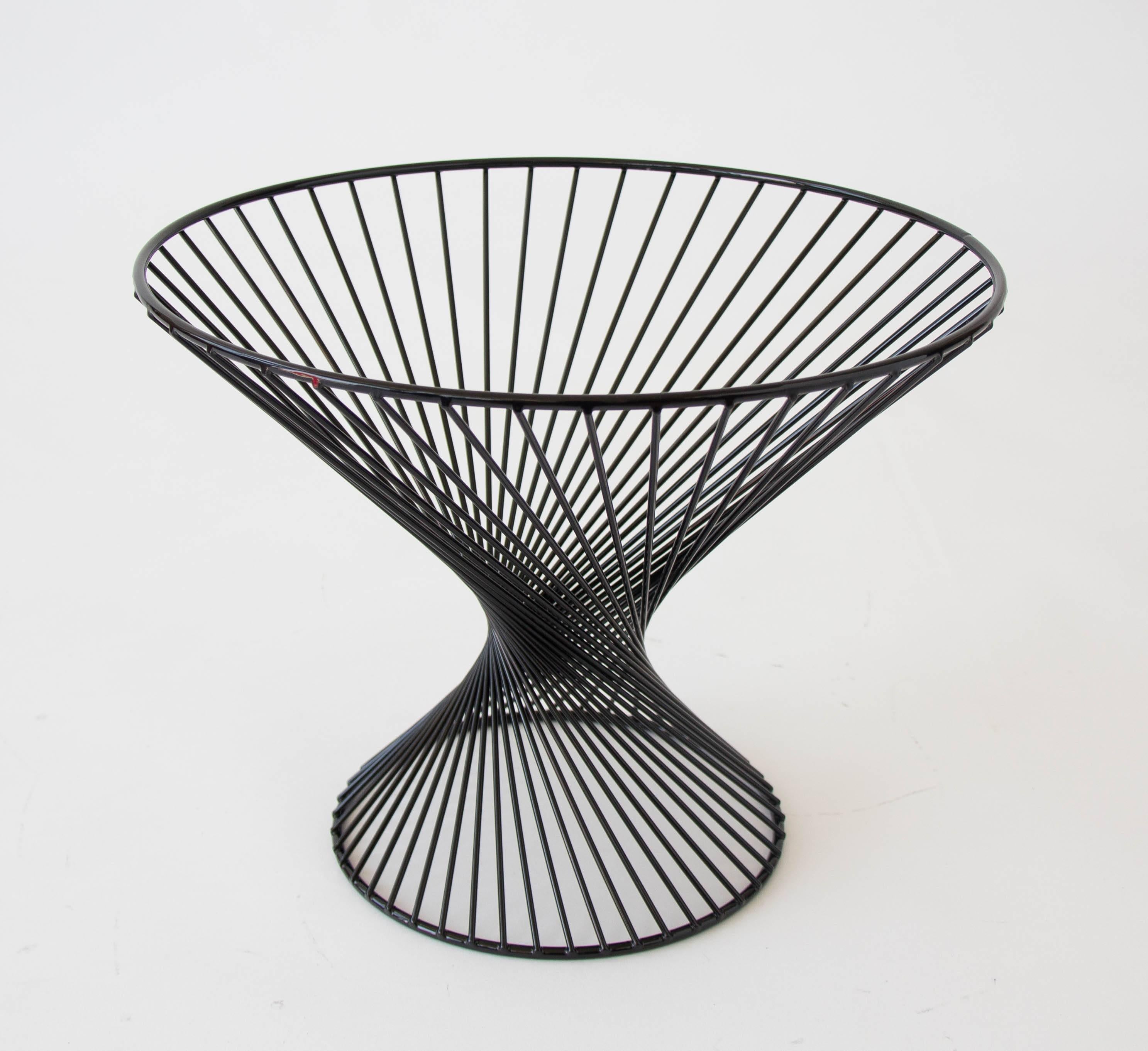 Mid-Century Modern Mid-Century Wire Fruit Basket with Hourglass Shape
