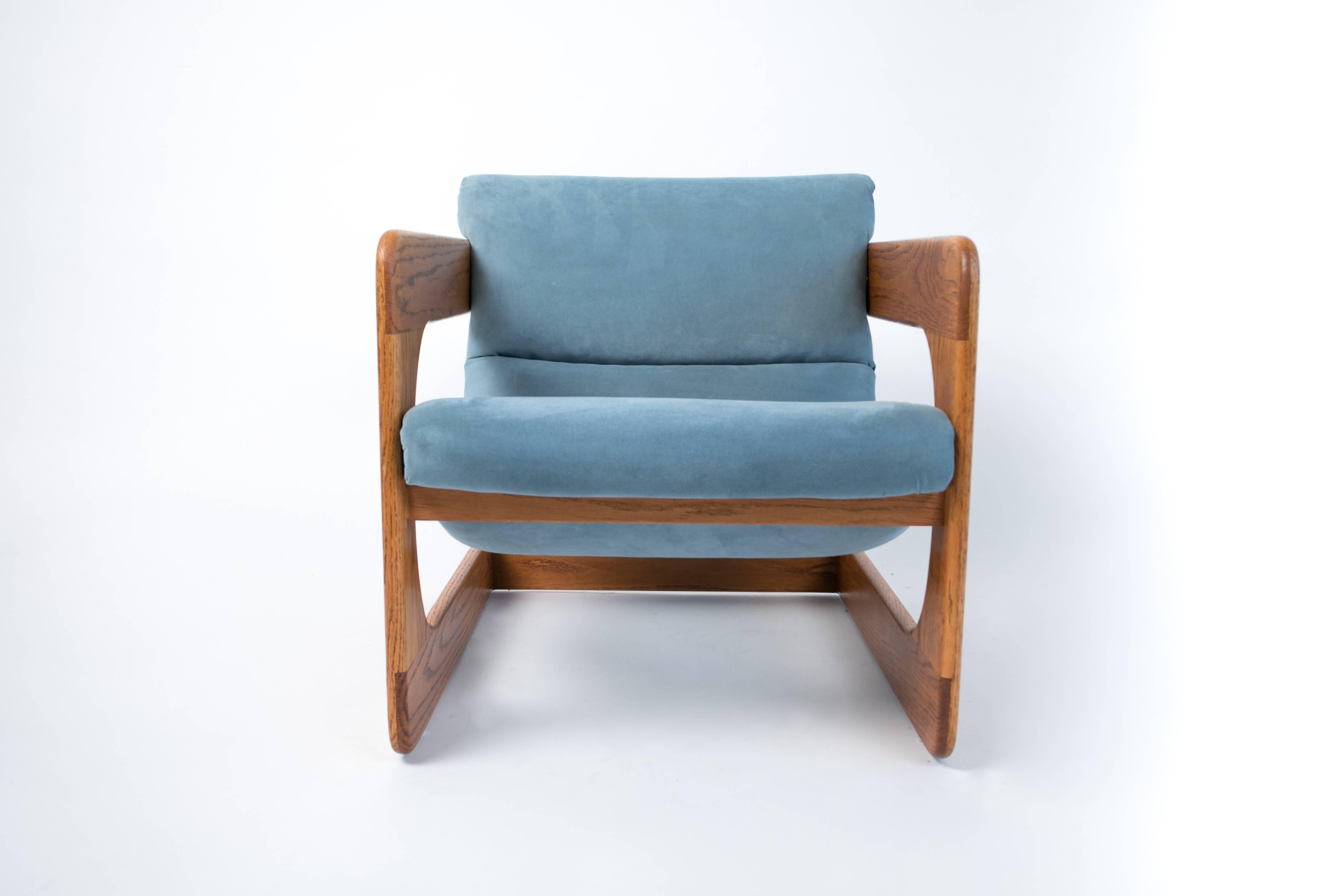 Mid-Century Modern Pair of California-Designed Lounge Chairs by Lou Hodges