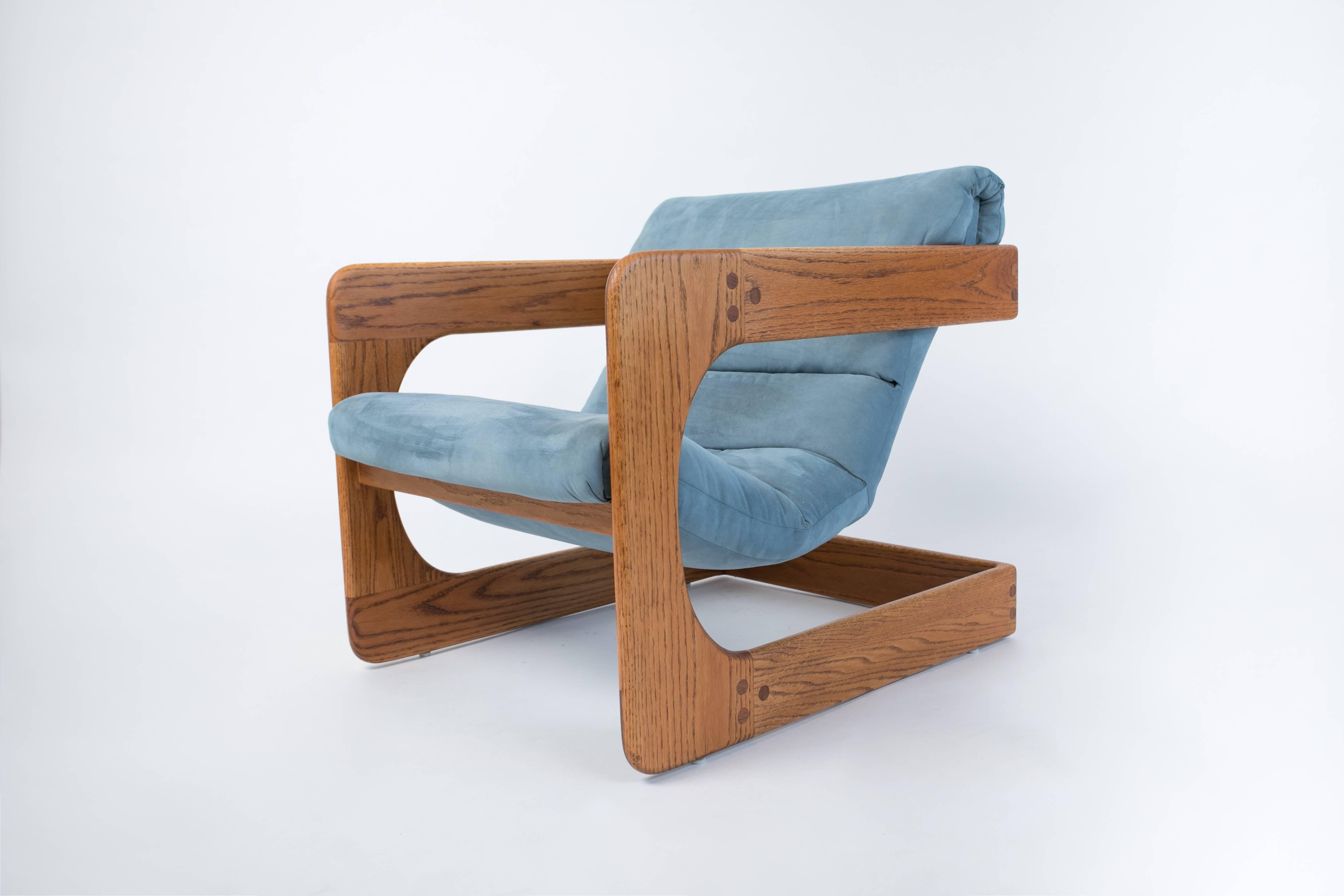 Pair of California-Designed Lounge Chairs by Lou Hodges 2