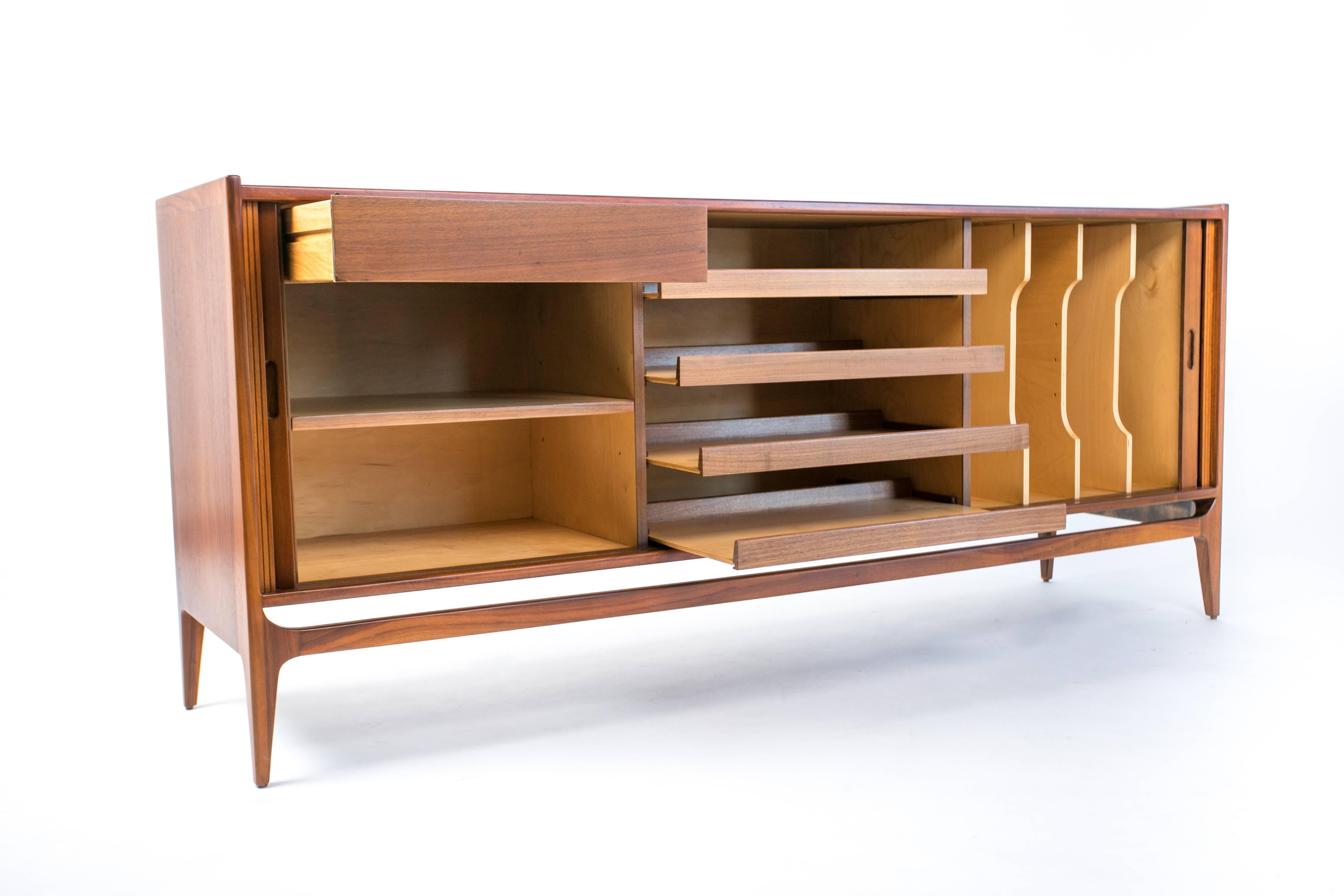 American Tambour Door Credenza by Richard Thompson for Glenn of California
