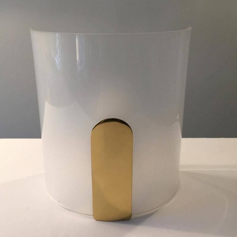 Metalarte Wall Sconce in Brass and Plexiglass, Spain In Excellent Condition In Oslo, NO
