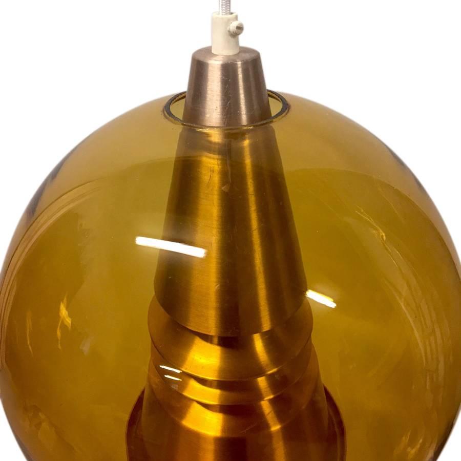 20th Century Norwegian Space Age Midcentury Modern Pendant Globus Lamp For Sale
