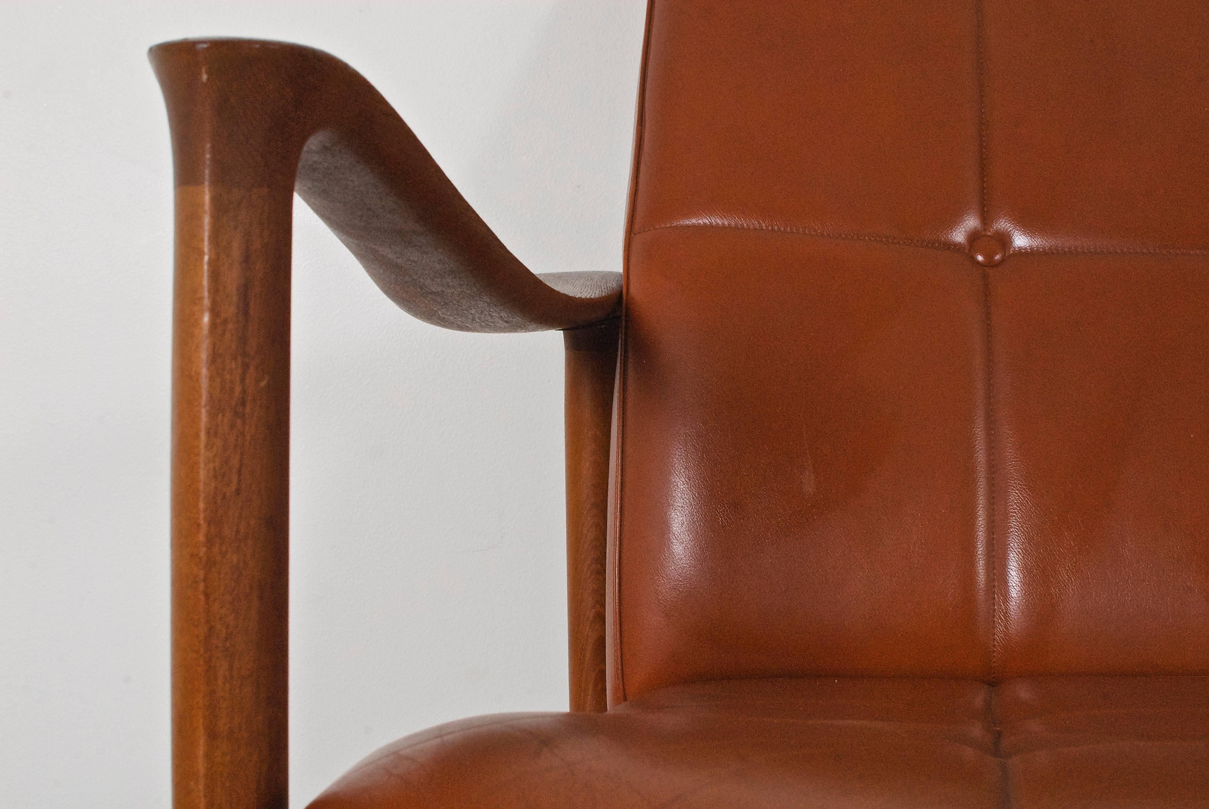 Oiled Torbjørn Afdal Two-Seater Settee Model Winston for Nesjestranda Norway, 1963 For Sale