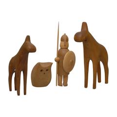 Sett of Arne Tjomsland Figures for Goodwill Produkter, Norway, 1960s