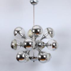 Sputnik Chandelier Reggiani Italia Space Age 1970s