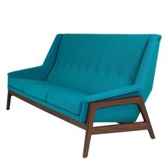 Hovmand Olsen Teak Lounge Sofa Danish Mid-Century Design, 1960s