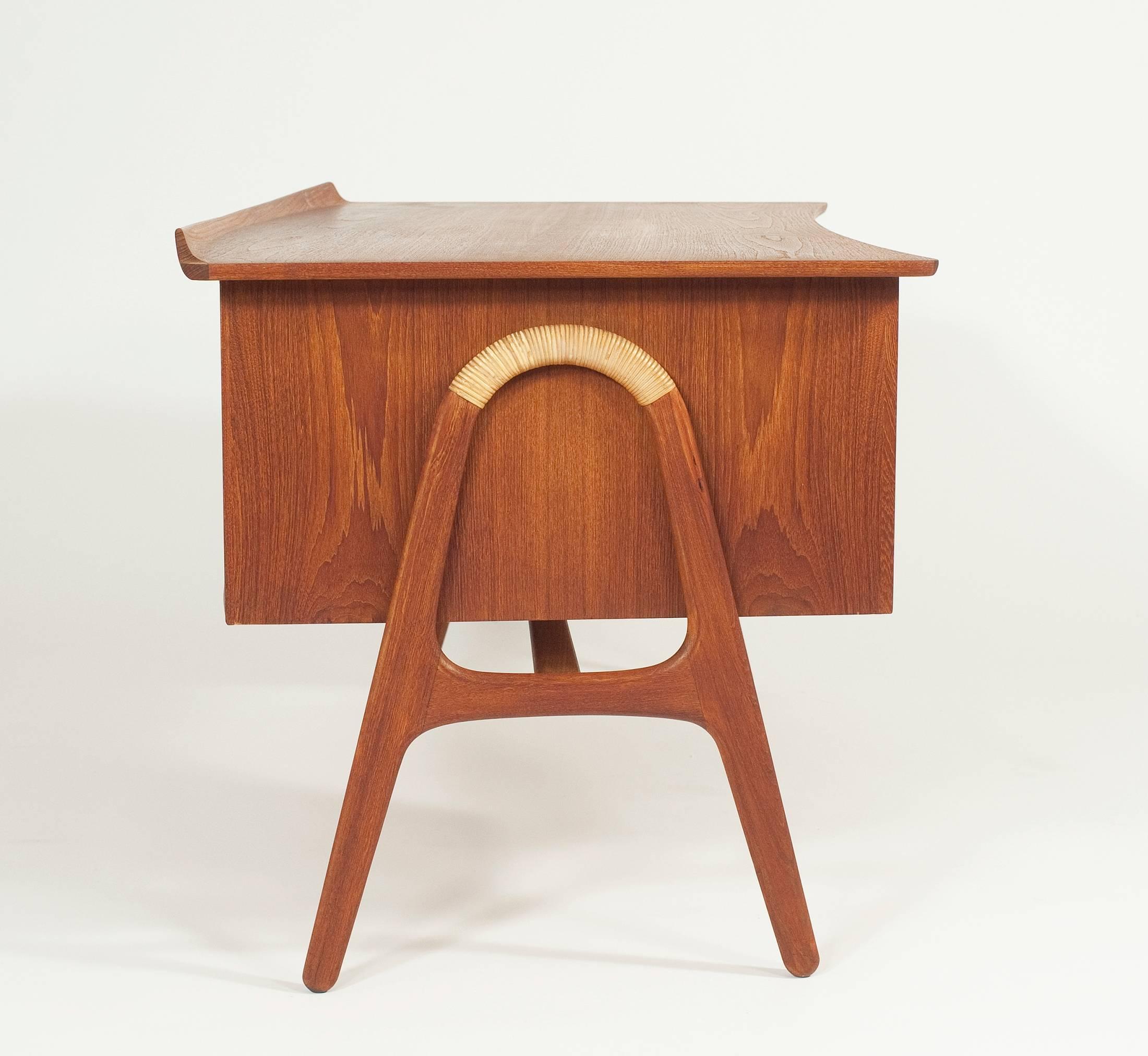 Very Rare Danish Mid-Century Modern Teak Desk by Svend Aage Madsen, 1953 5