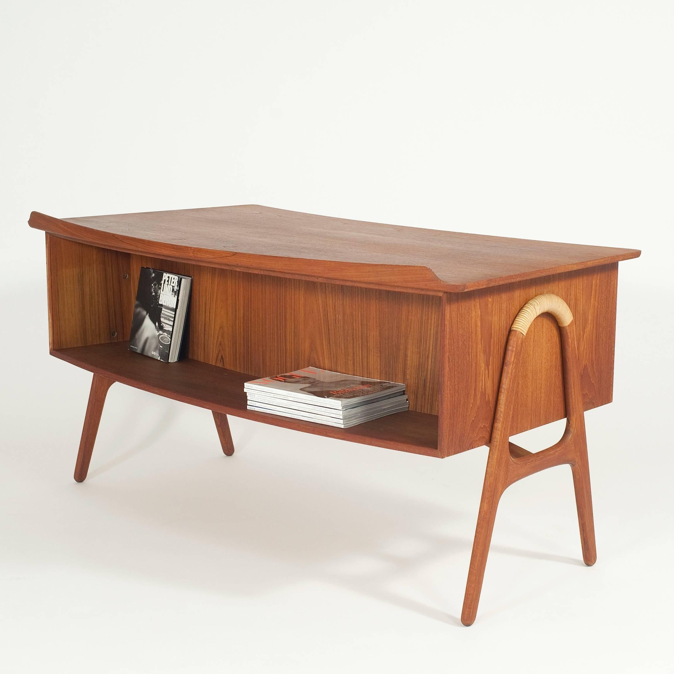 Very Rare Danish Mid-Century Modern Teak Desk by Svend Aage Madsen, 1953 4