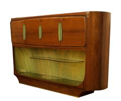 Vittorio Dassi Art Deco Rosewood Buffet, Bar Cabinet, Italy, 1940s