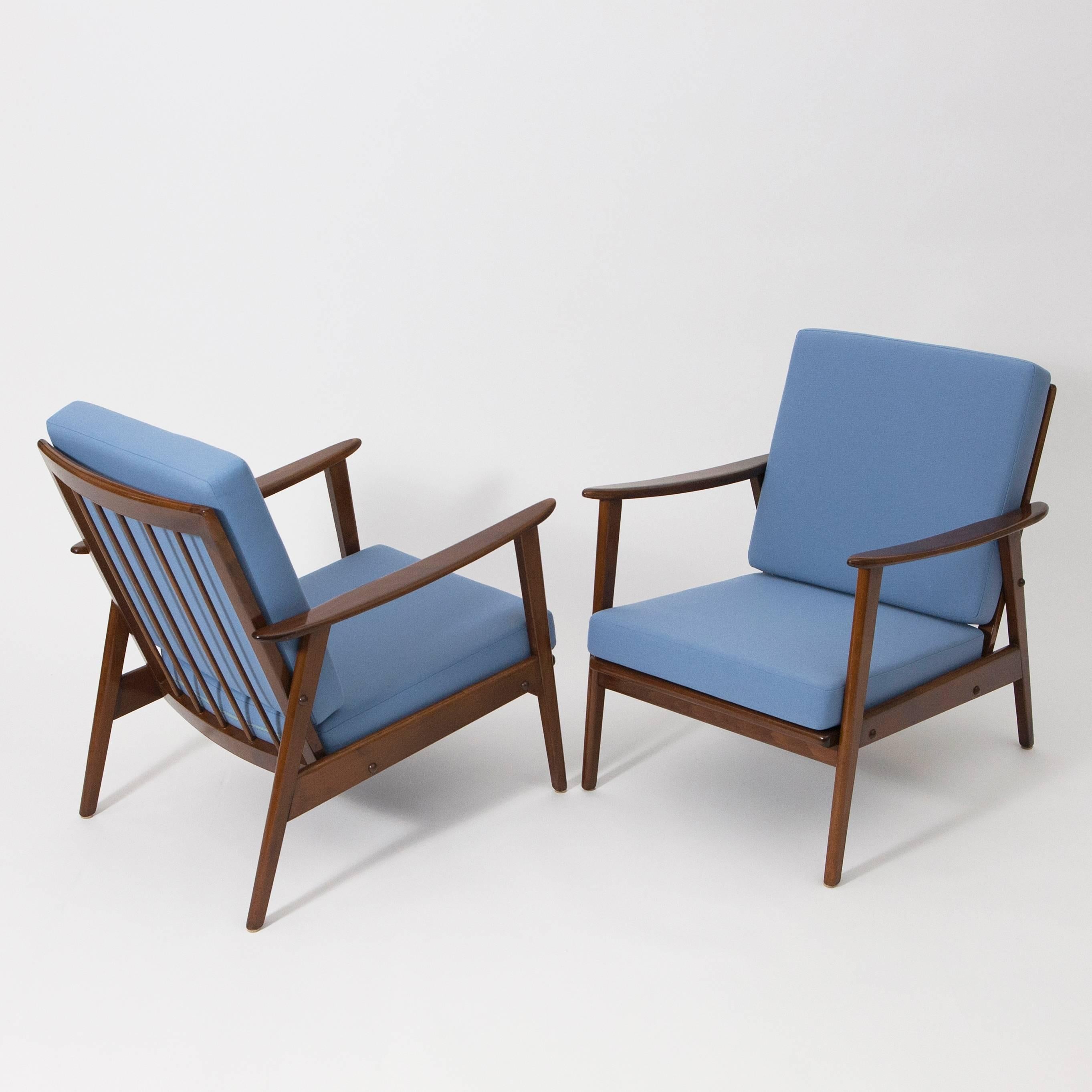 Pair of Mid-Century Modern Easy Chairs, Germany, 1960 4