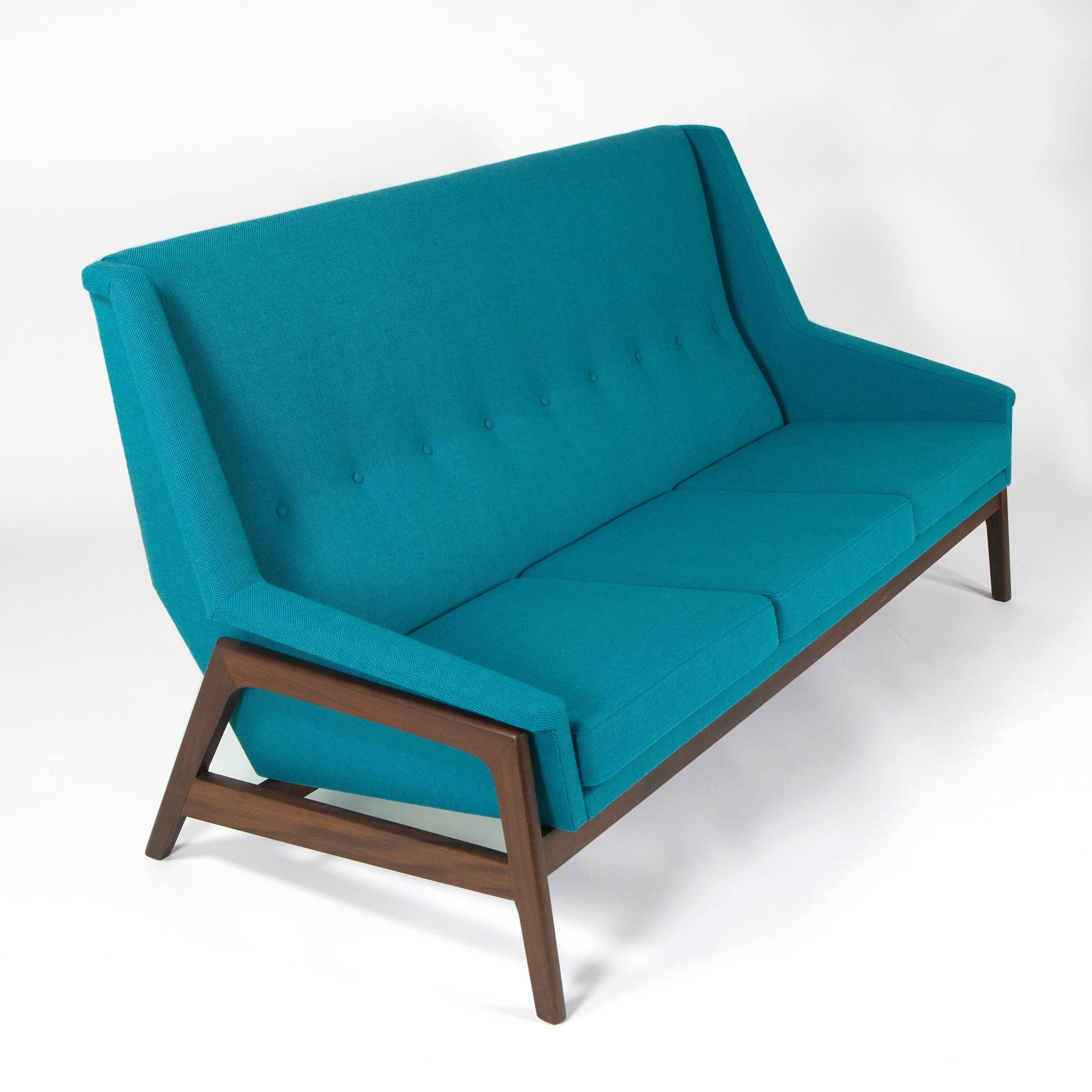 Mid-20th Century Hovmand Olsen Teak Lounge Sofa Danish Mid-Century Design, 1960s