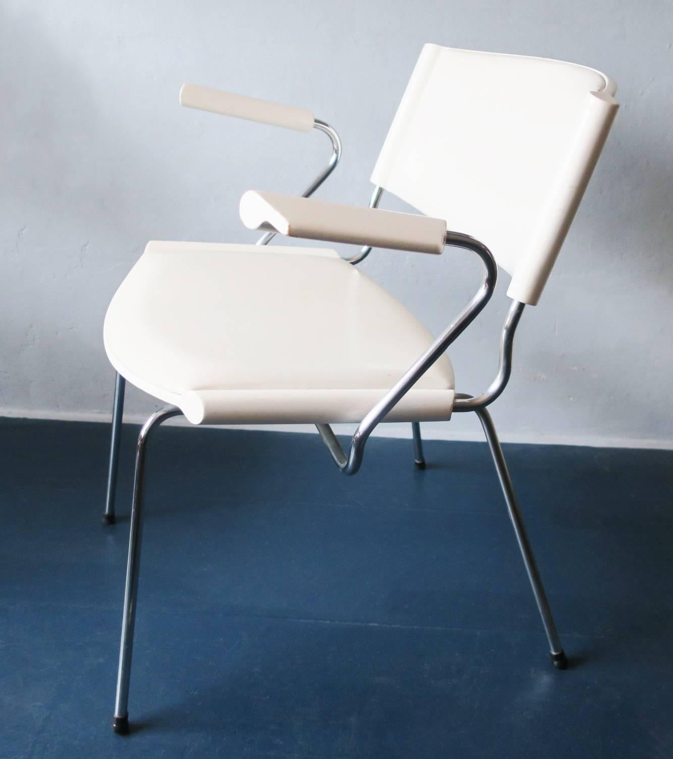 Steel Set of Four Chairs by Nanna Ditzel