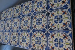 Midcentury Wrought Iron and Tiled Coffee or Cocktail Table