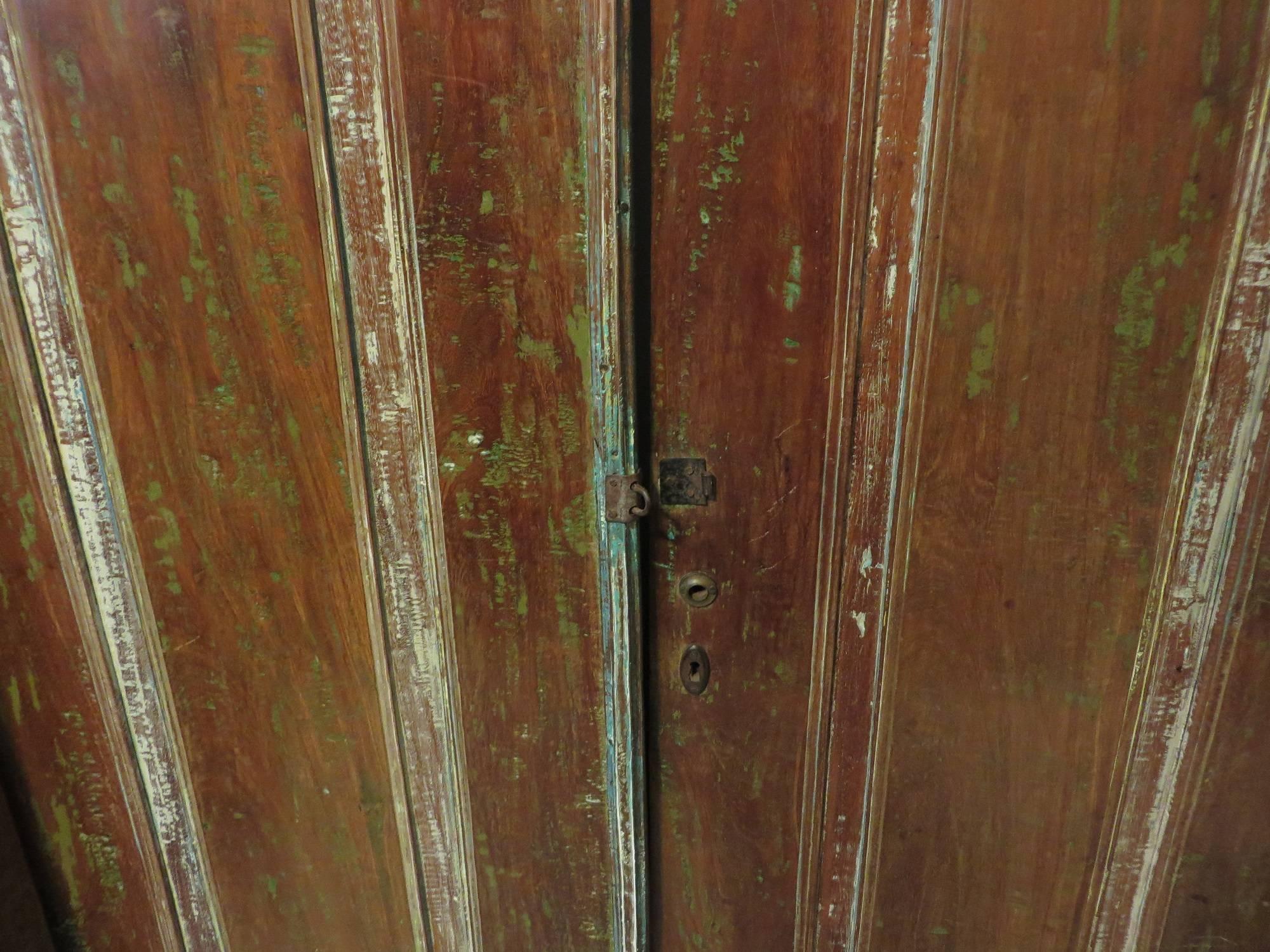 Antique Carved Double Doors or Paneling Beautifully Patinated Wood 19th Century In Good Condition For Sale In Berlin, DE