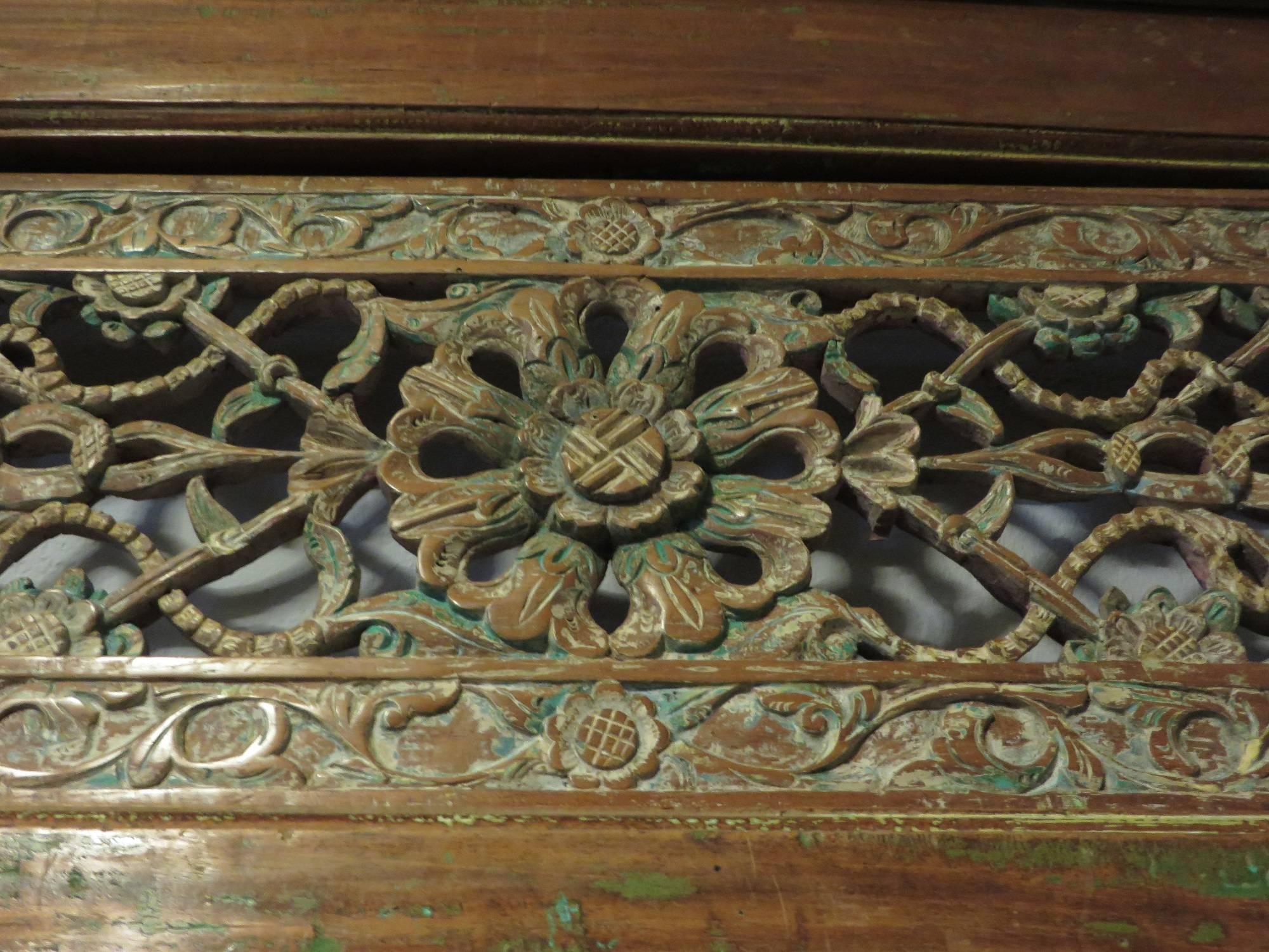 Antique Carved Double Doors or Paneling Beautifully Patinated Wood 19th Century For Sale 3