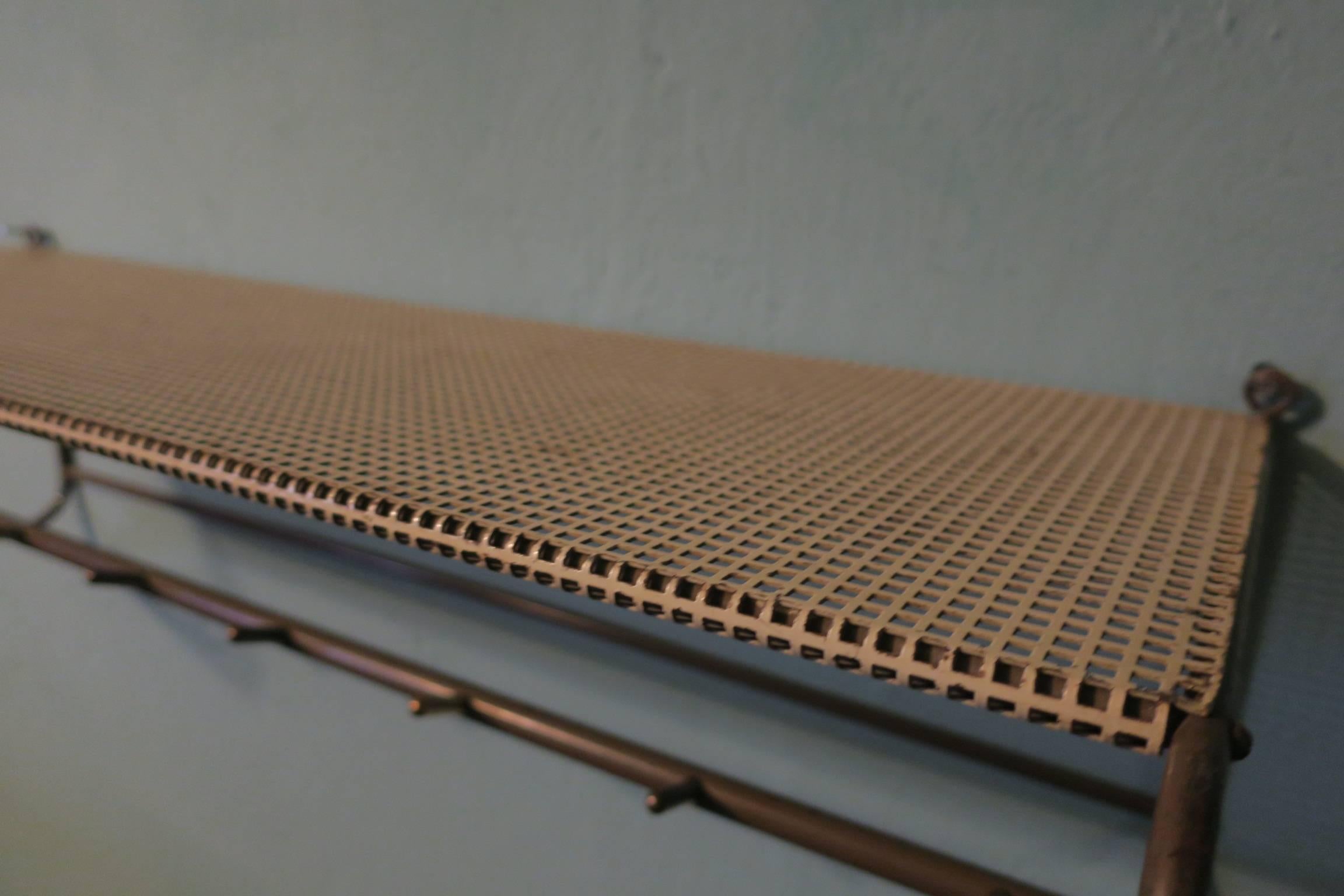 Perforated Metal Coat Rack Mid-Century For Sale 2