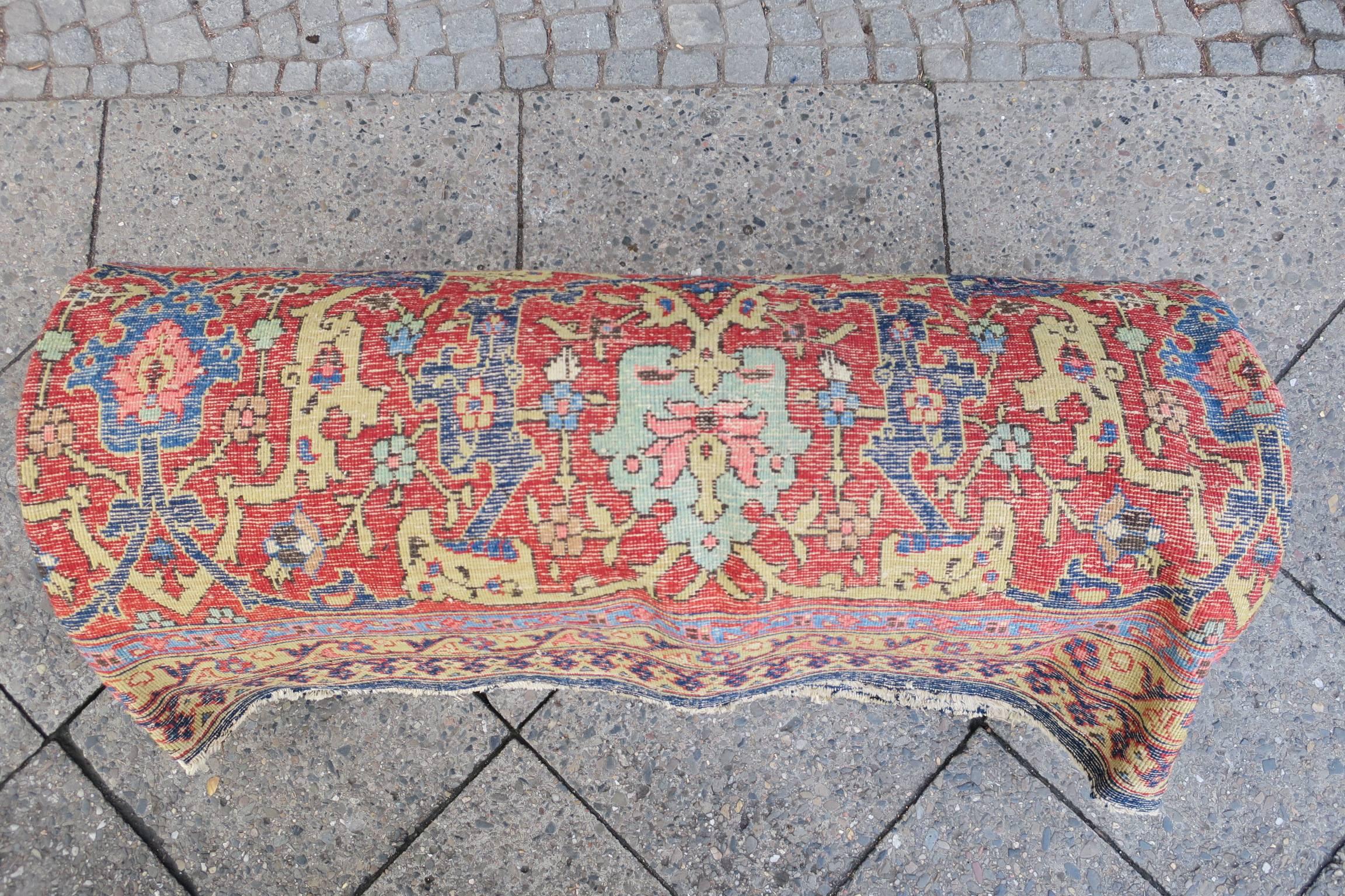 Antique Tabriz Carpet, Wide Border 4