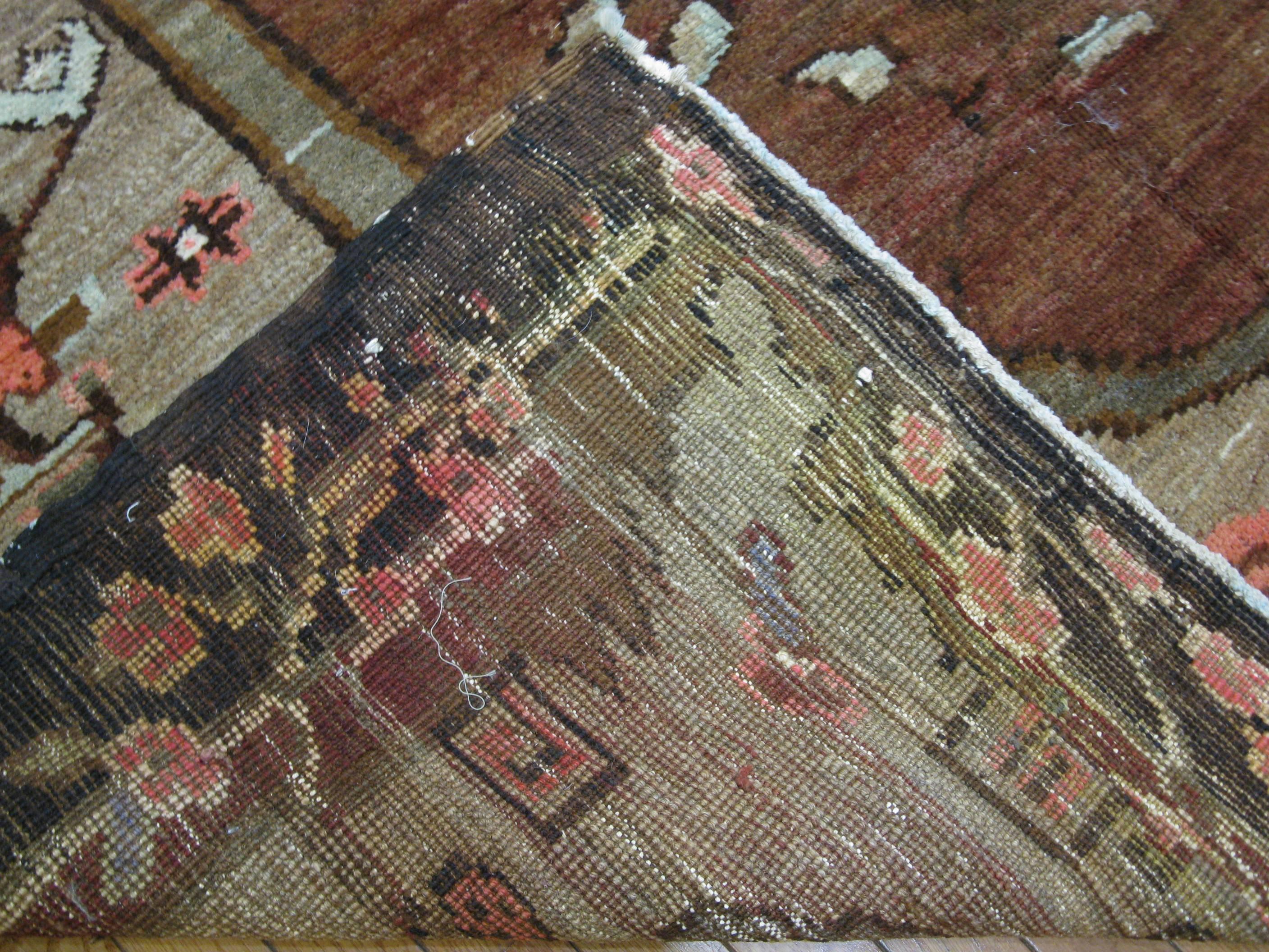 Large Room Size Vintage Hand Knotted Wool Turkish Rug In Good Condition For Sale In Atlanta, GA