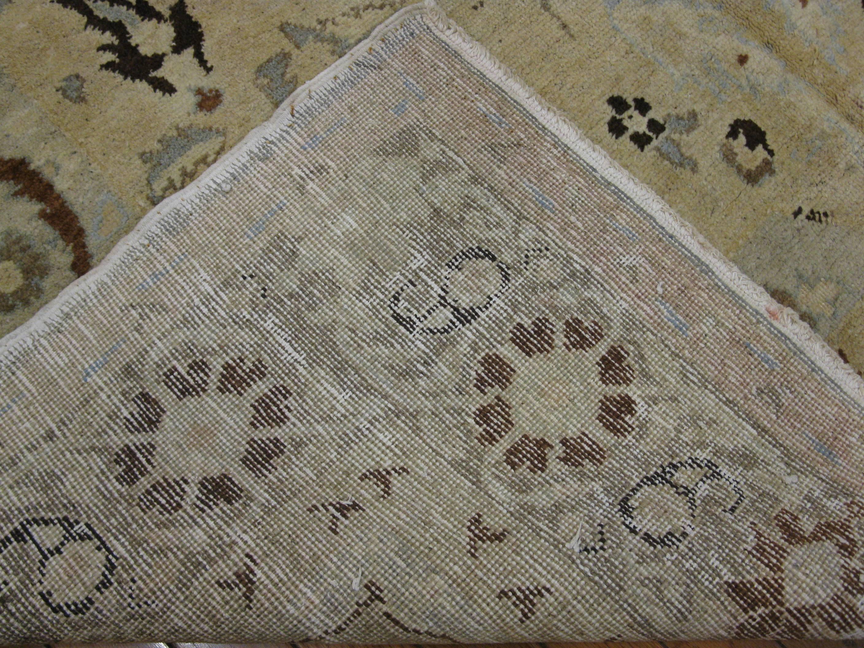 Hand Knotted Gallery Size Turkish Rug In Excellent Condition In Atlanta, GA