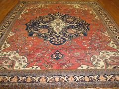 Antique Room Size Persian Sarouk Farahan Rug