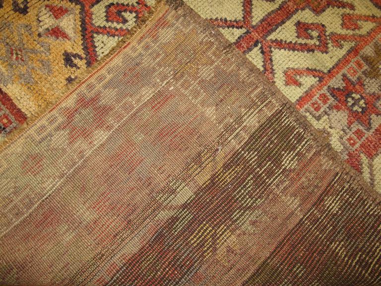 Semi Antique Turkish Wide Hall Rug For Sale at 1stdibs