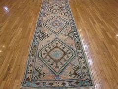 Long Vintage Turkish Runner Rug