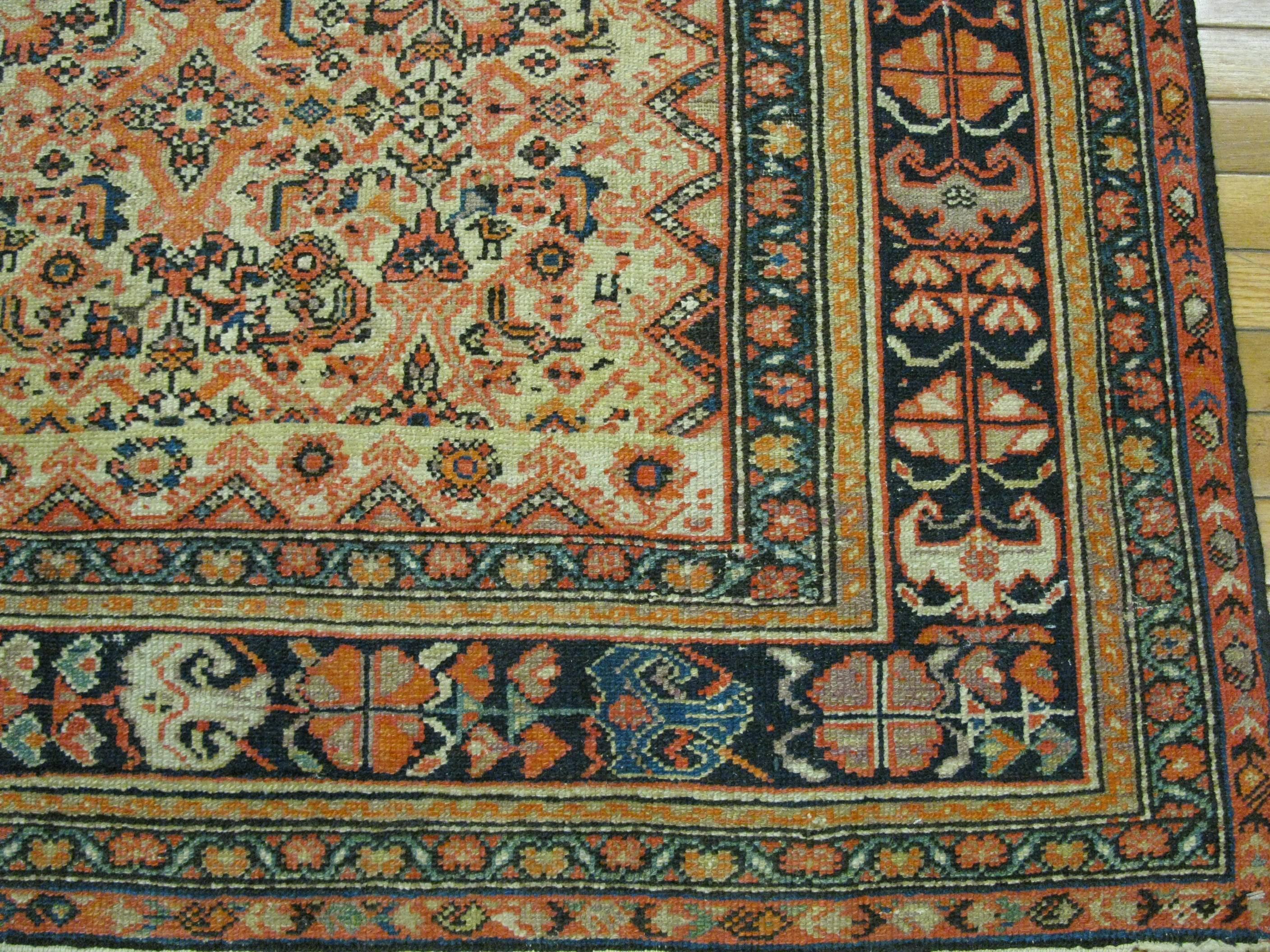 Antique Persian Malayer Rug In Excellent Condition For Sale In Atlanta, GA