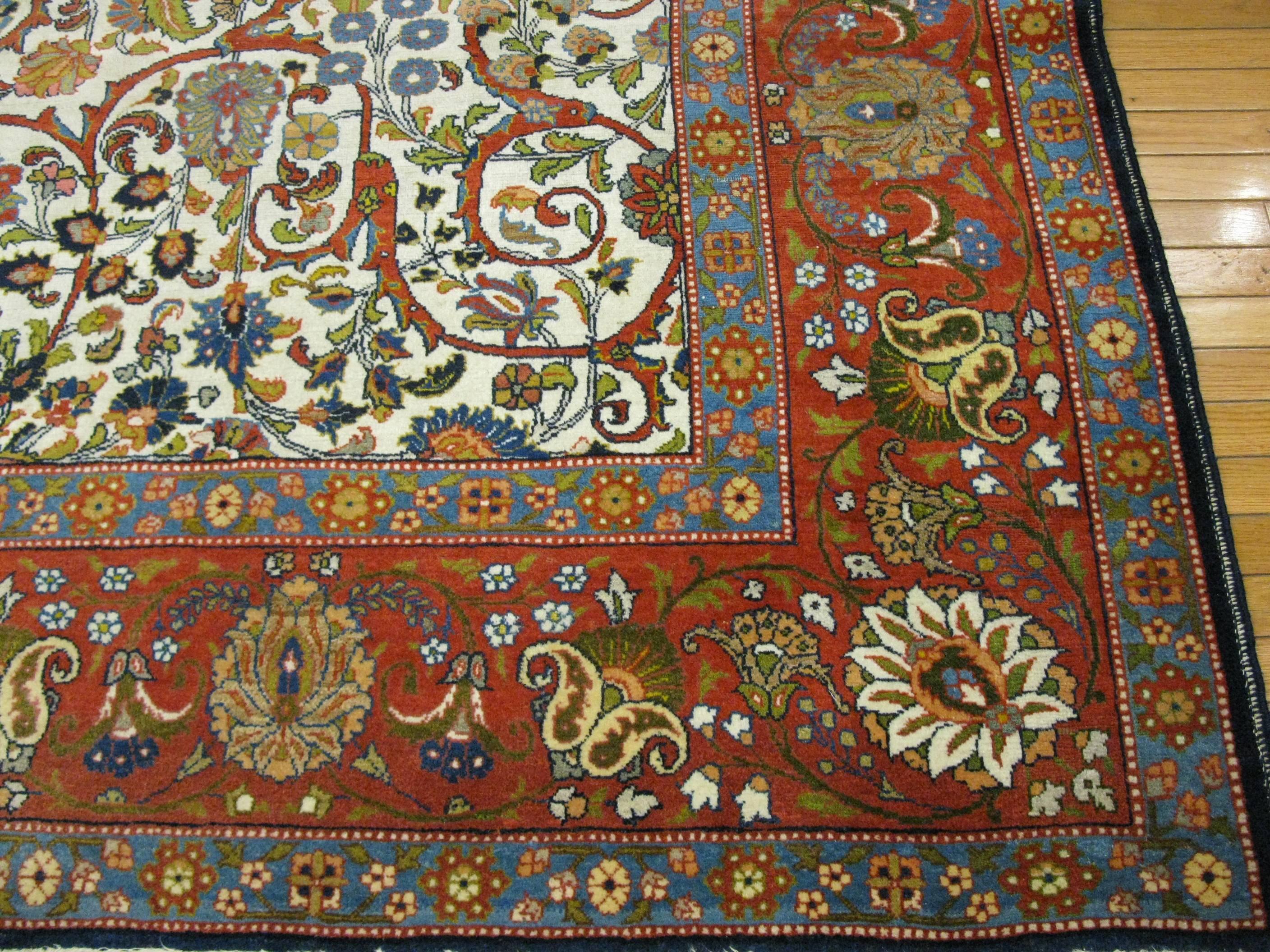 20th Century Antique Persian Tabriz For Sale