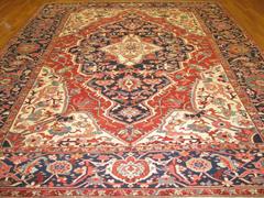 Large Antique Persian Serapi Rug