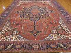 Large Antique Persian Heriz Rug