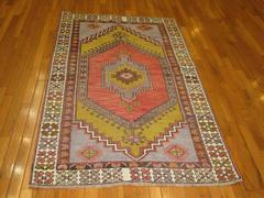 Vintage Hand-Knotted Tribal Rug