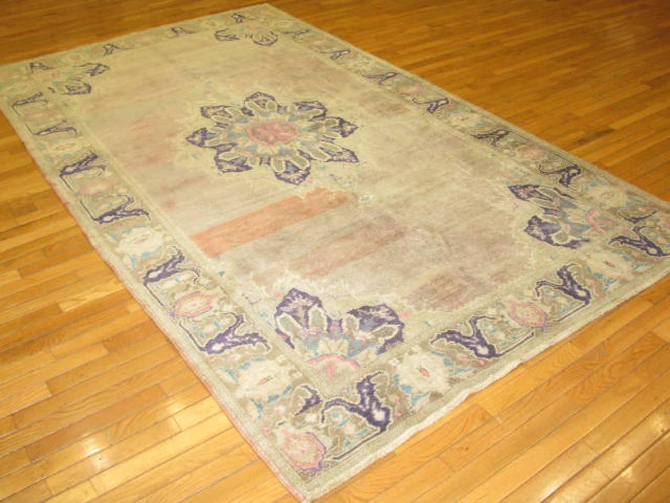 20th Century Vintage Turkish Sparta Rug For Sale