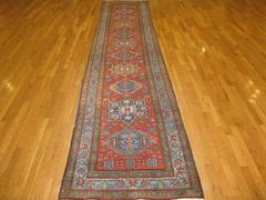 Antique Persian Heriz Runner Rug