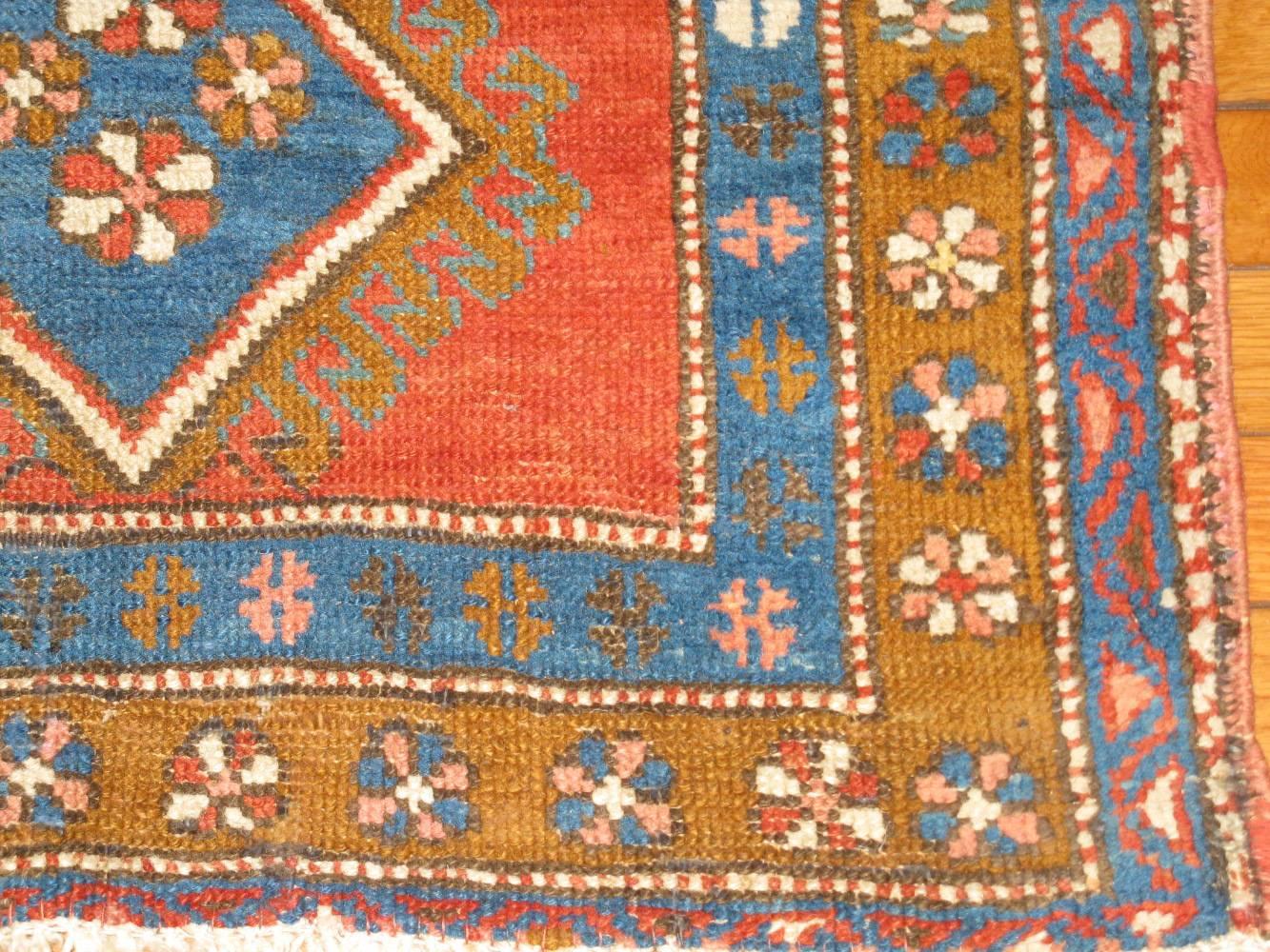 Hand-Knotted Antique Persian Bakhshayesh Runner Rug