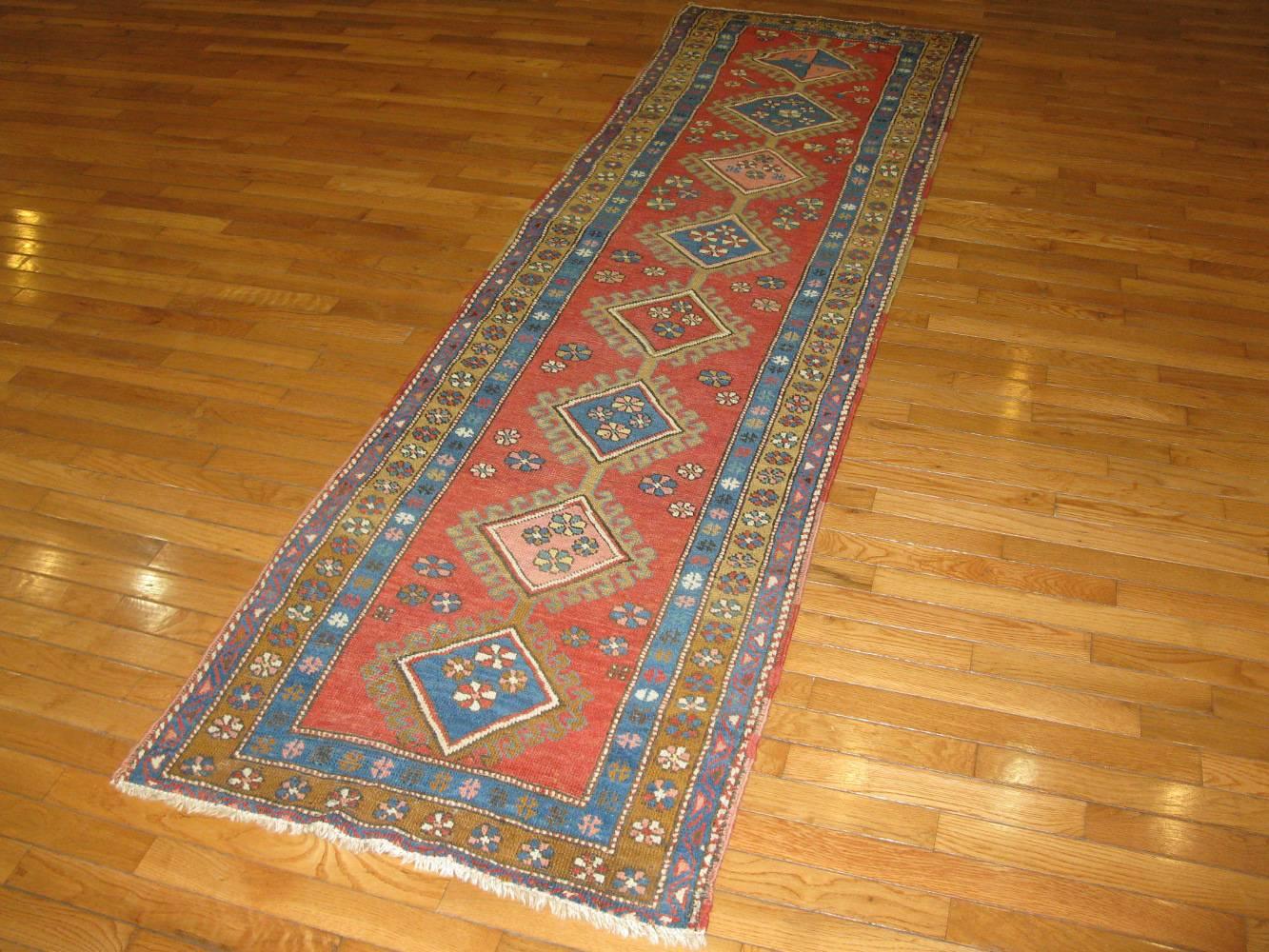 19th Century Antique Persian Bakhshayesh Runner Rug