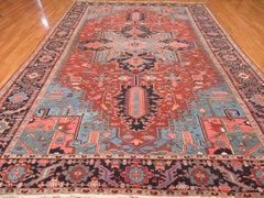 Large Antique Persian Heriz Rug