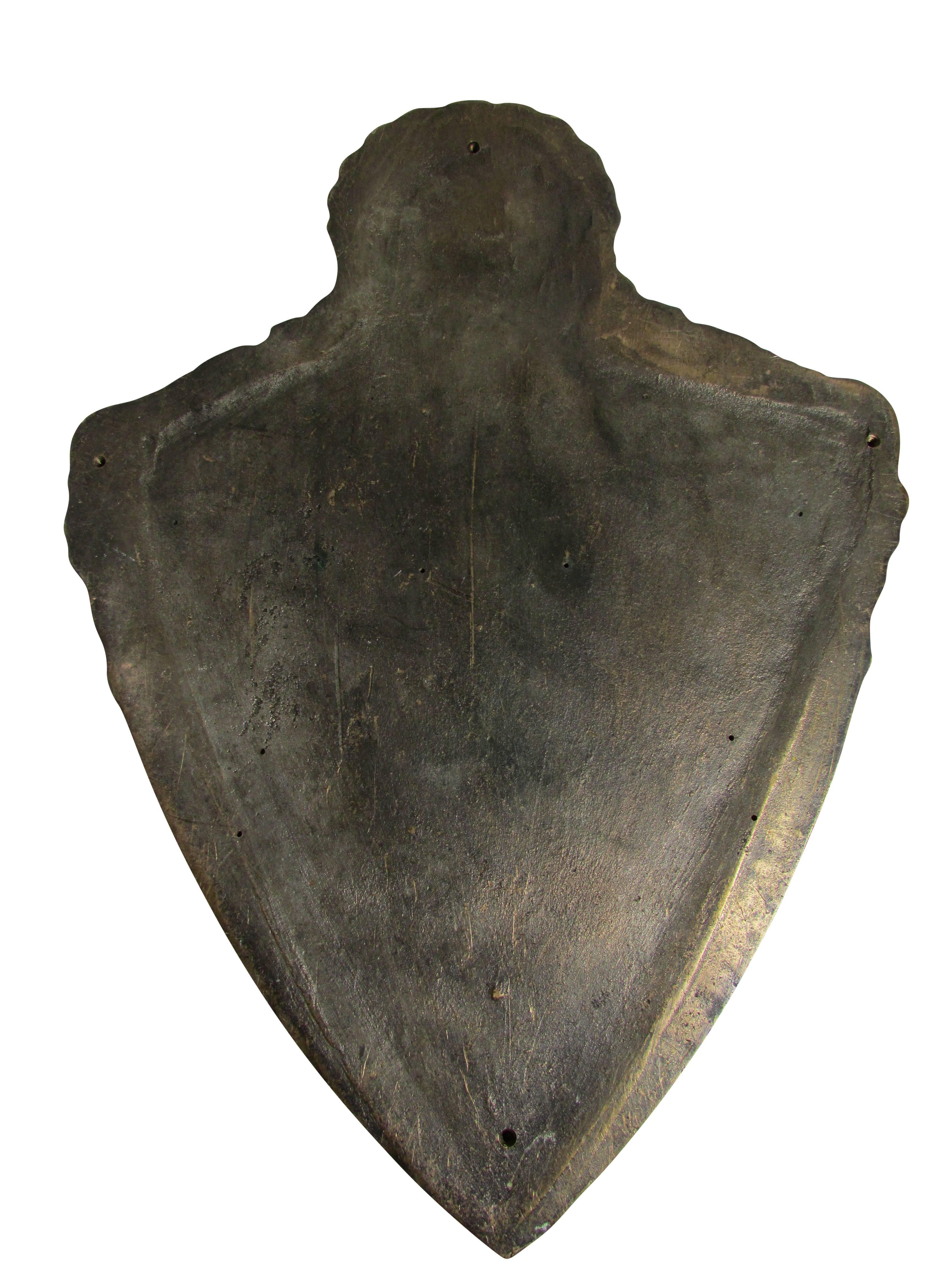 Unmarked Bronze Shell Plaque 1
