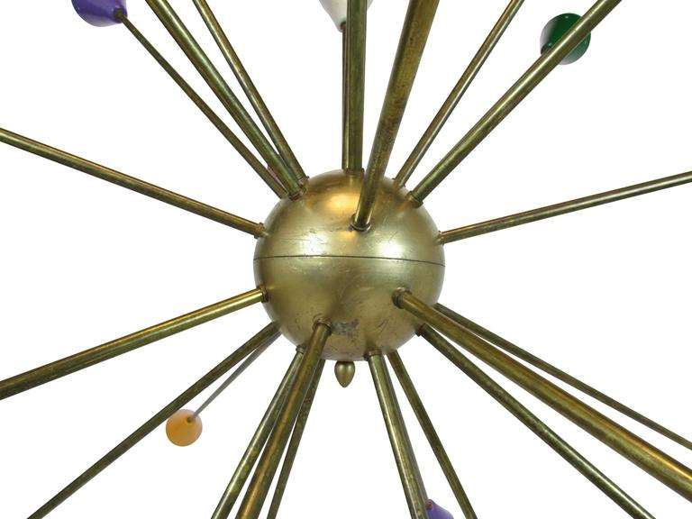 Twenty-Four-Arm Italian Sputnik Chandelier In Good Condition In Seattle, WA